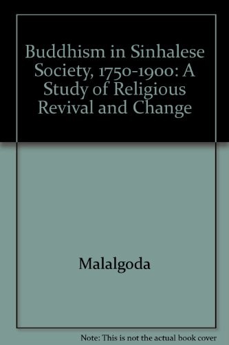 Buddhism in Sinhalese society, 1750-1900