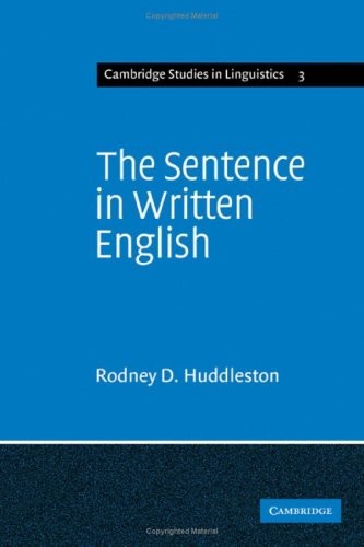 The sentence in written English