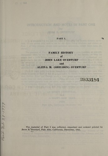 History of the Overturfs