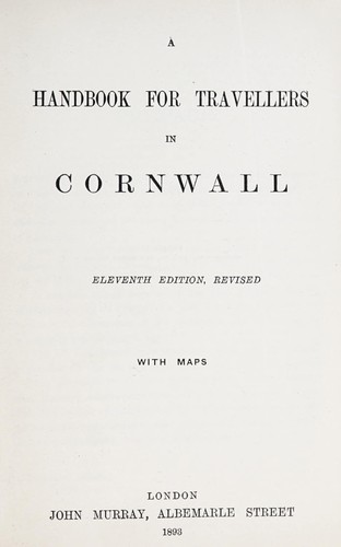 A Handbook for travellers in Cornwall