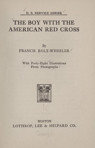 The boy with the American Red cross