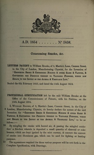 Specification of William Brooke