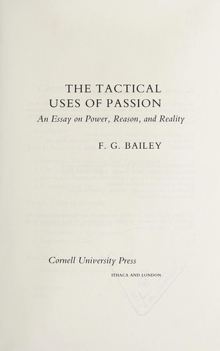 The tactical uses of passion