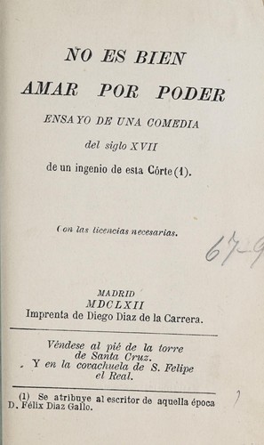 No es bien amar por poder