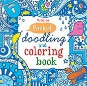 Pocket Doodling and Coloring Book-blue by Fiona Watt (2014-07-06)