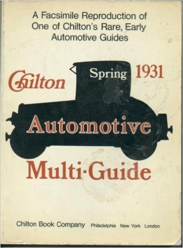 Chilton automotive multi-guide, spring 1931
