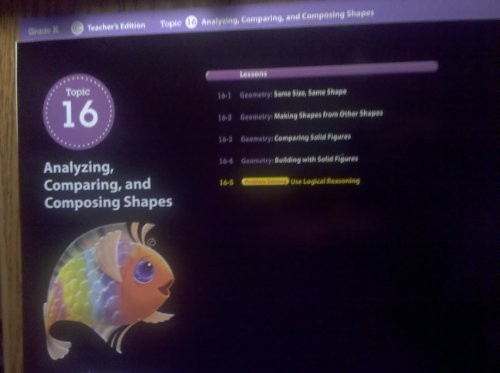 enVisionMATH Common Core, K, Topic 16: Analyzing, Comparing, and Composing Shapes, Teacher's Edition