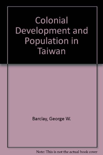 Colonial development and population in Taiwan