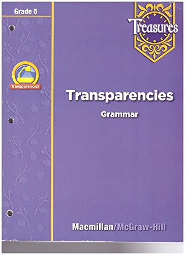 Treasures Transparencies Grammar Grade 5