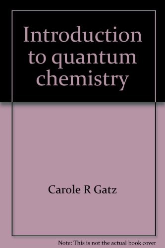 Introduction to quantum chemistry