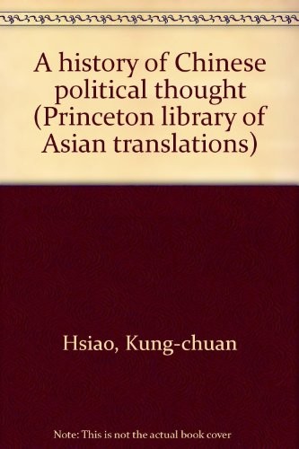 A history of Chinese political thought
