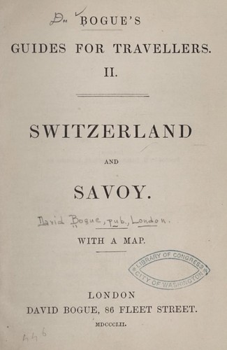 Switzerland and Savoy