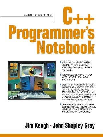 C++ programmer's notebook
