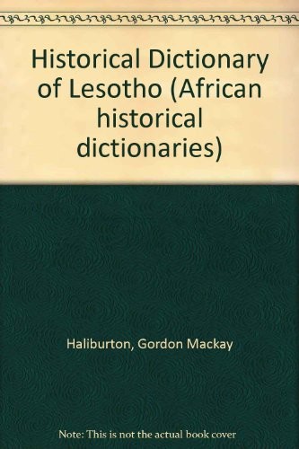 Historical dictionary of Lesotho