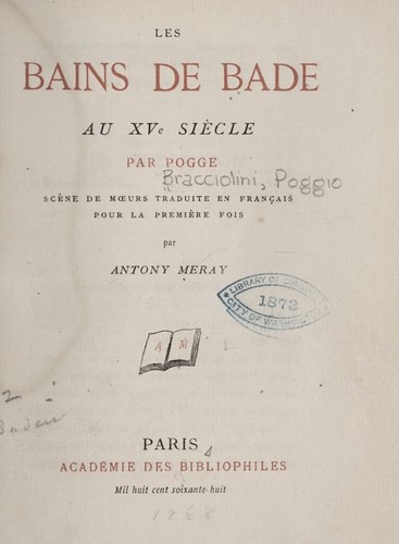 Les bains de Bade au XVe siècle