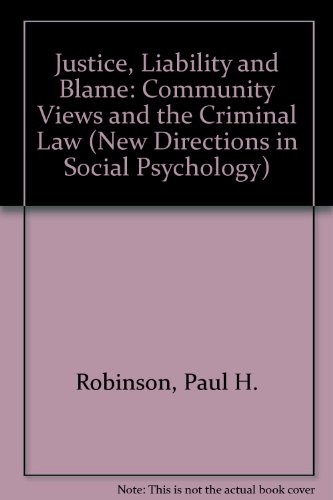 Justice, liability, and blame