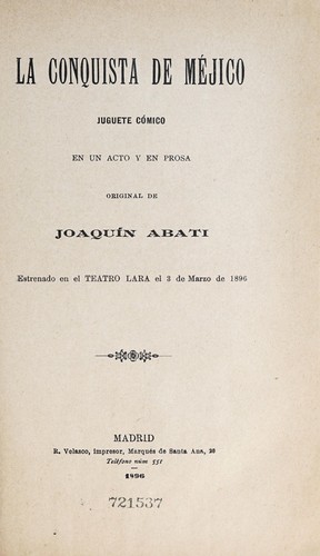La conquista de Méjico