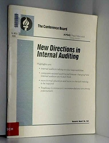 New directons [sic] in internal auditing