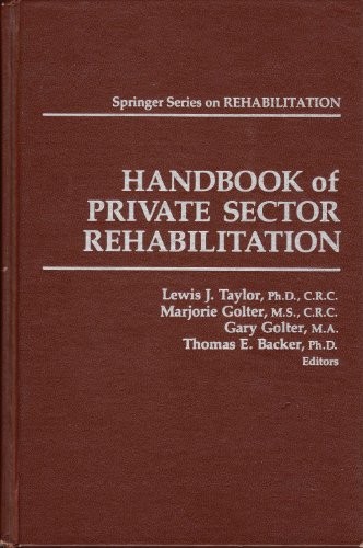 Handbook of private sector rehabilitation