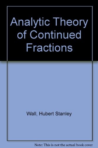 Analytic theory of continued fractions