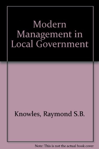 Modern management in local government