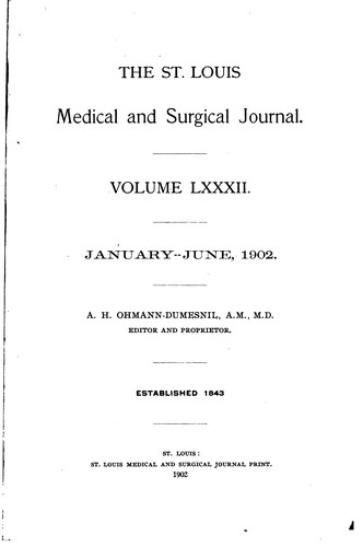 Saint Louis Medical and Surgical Journal