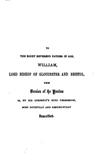 A metrical version of the Psalms