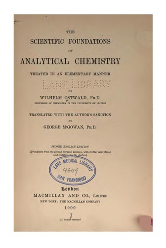 The scientific foundations of analytical chemistry