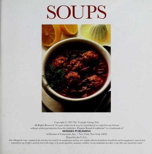 Soups (Popular Brands Cookbooks)