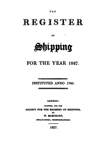 Lloyd's Register of Shipping