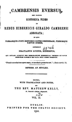 Cambrensis eversus
