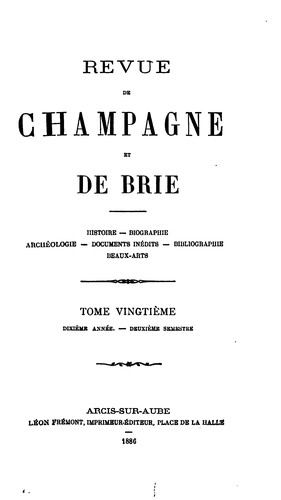 Revue de Champagne et de Brie