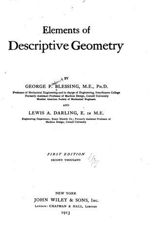 Elements of Descriptive Geometry