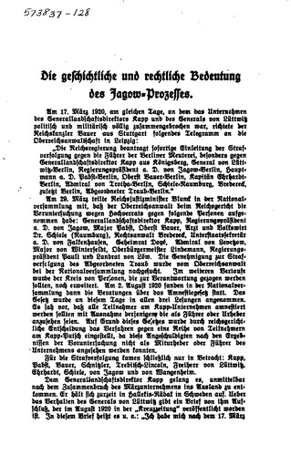 Verfassungsgrundlagen und Hochverrat: Beiträge zur Geschichte des neuen ...
