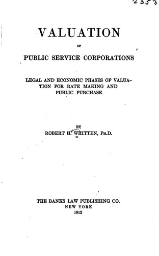 Valuation of public service corporations