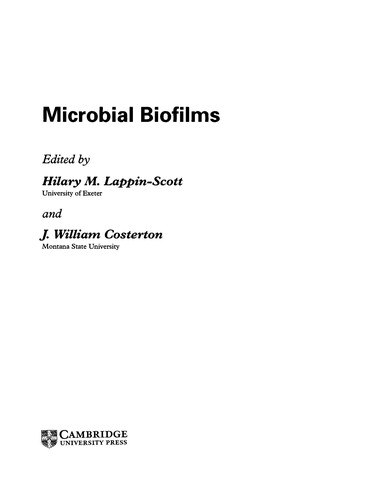 Microbial biofilms