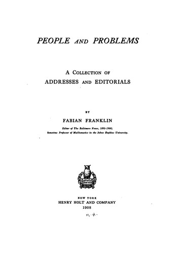 People and problems