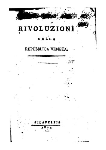 Rivoluzioni della Repubblica Veneta
