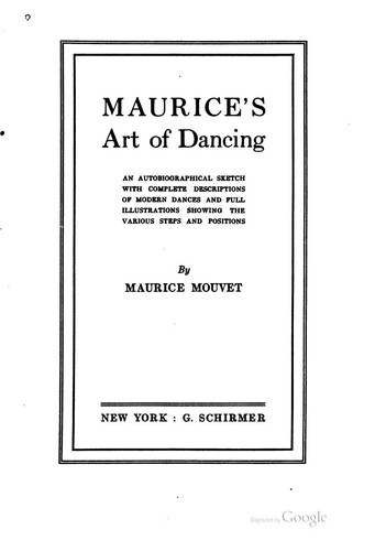 Maurice's art of dancing