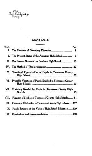 Contributions to Education