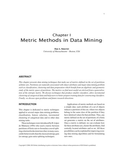 Data mining patterns