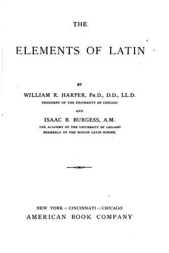 The Elements of Latin