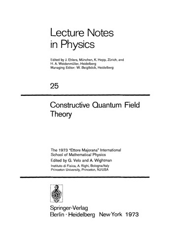Constructive quantum field theory