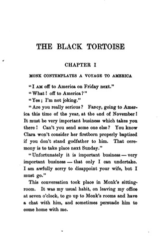 The Black Tortoise: Being the Strange Story of Old Frick's Diamond
