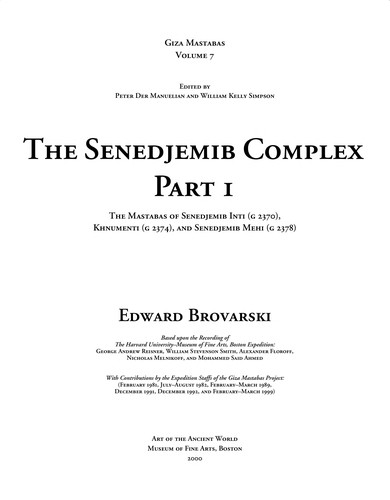 The Senedjemib complex