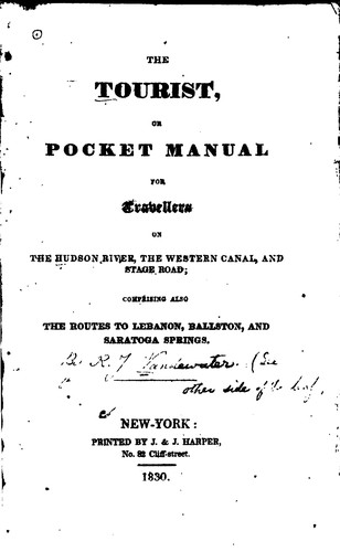 The Tourist, Or Pocket Manual for Travellers