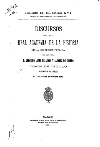 Toledo en el siglo XVI, después del vencimiento de las comunidades