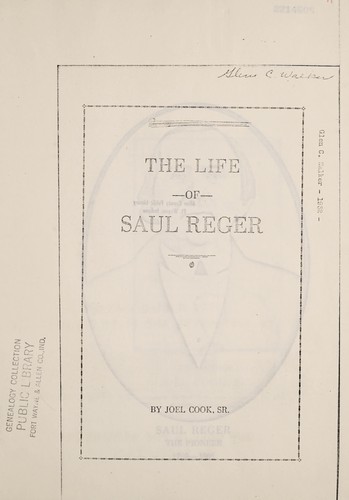 The life of Saul Reger