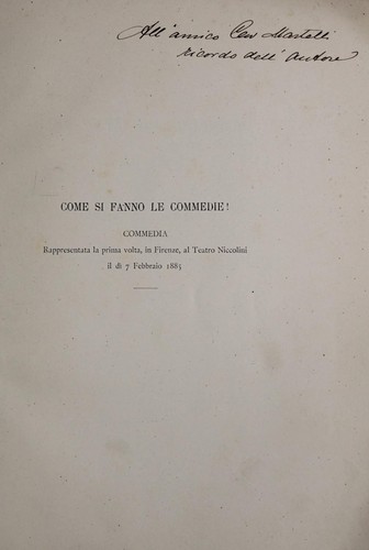 Come si fanno le commedie!