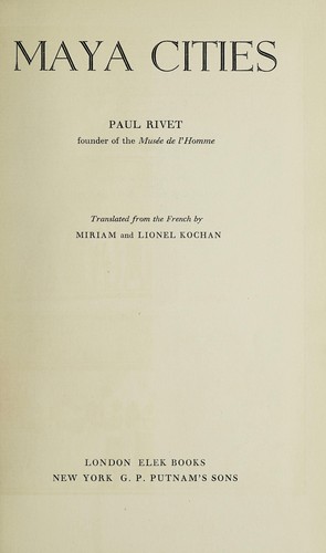 Maya cities